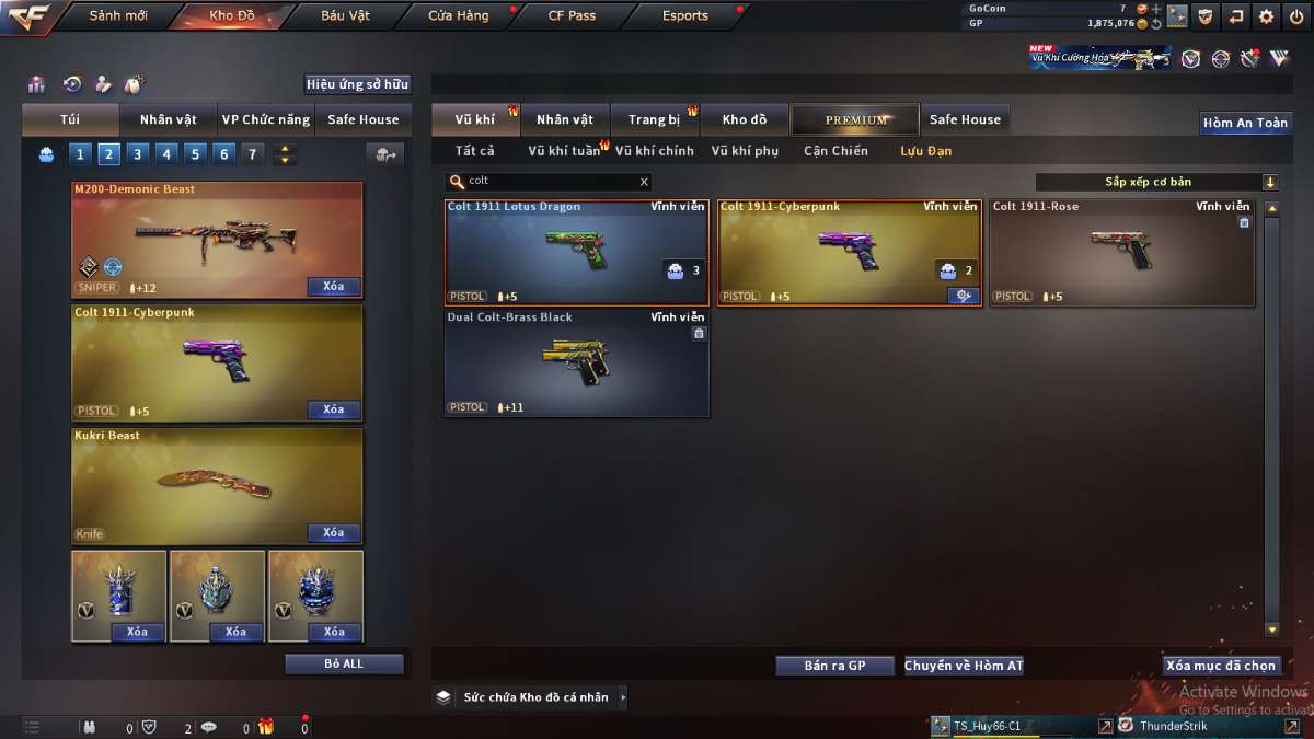 shop acc cf uy tin gia re